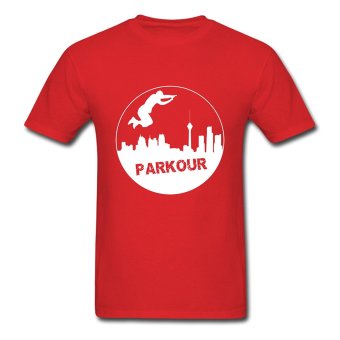 CONLEGO Cheapest Men's Parkour City Sport T-Shirts Red  