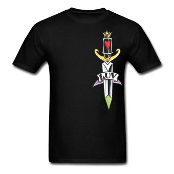 CONLEGO Creative Men's Luv Dagger T-Shirts Black  