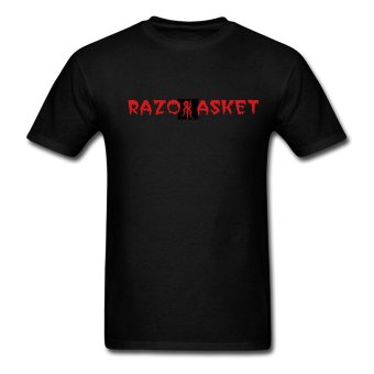 CONLEGO Custom Design Men's Razork Asket T-Shirts Black  