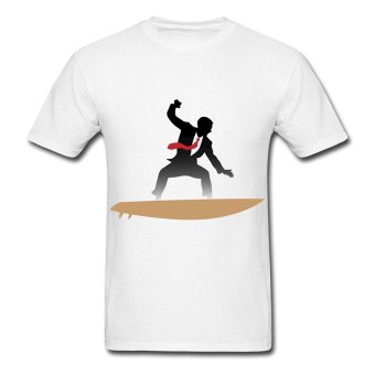 CONLEGO Custom Printed Men's Manager Surf T-Shirts White  