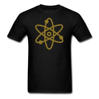 CONLEGO Customize Men's Atom Symbol T-Shirts Black  