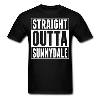 CONLEGO Customize Men's Straight Outta Sunnydale T-Shirts Black  