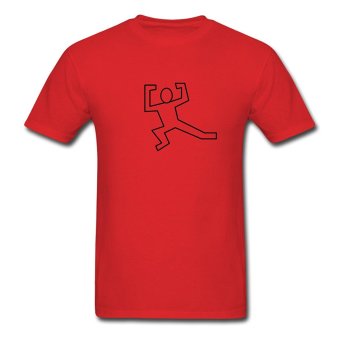 CONLEGO Designed Men's Gymnastics Guy T-Shirts Red - intl  