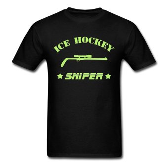 CONLEGO Fashion Men's Ice Hockey Sniper T-Shirts Black  