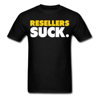 CONLEGO Fashion Men's Resellers Suck T-Shirts Black  