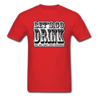 CONLEGO Hot Sale Men's Feel Feelings T-Shirts Red  