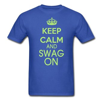 CONLEGO Keep Calm Men's Royal Blue T Shirt  