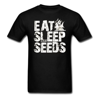 CONLEGO Men's Eat Sleep Seed T-Shirts Black  