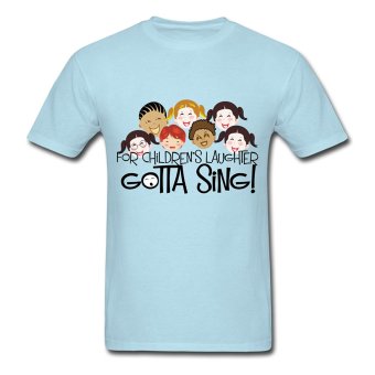 CONLEGO Men's Gotta Sing T-Shirts Sky Blue  