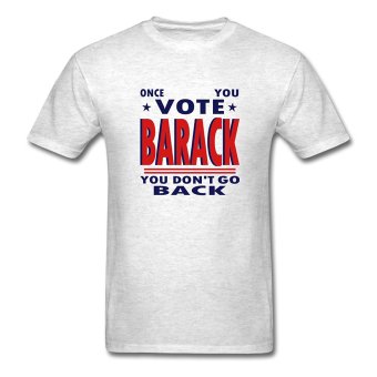 CONLEGO Personalize Men's Vote Barack T-Shirts Light Oxford  