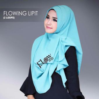 Copio Hijab Kerudung Jilbab Pashmina Instan Flowing Lipit original by Flow idea  