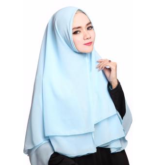 Cotton Bee Khimar Zalwa - Ice Blue  