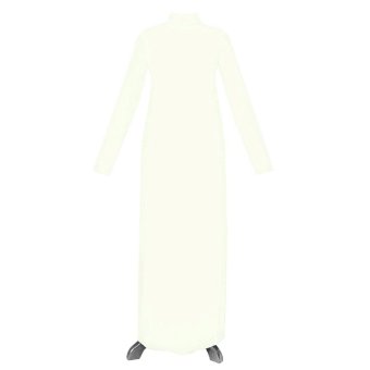 CottonHeaven Manset Dress Gamis 28 Warna All Size & Big Size - Broken White  