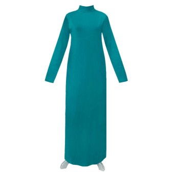 CottonHeaven Manset Dress Gamis 28 Warna All Size & Big Size - Tosca Tua  