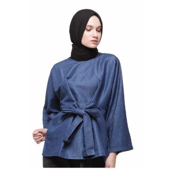 Covering Story Womans Top Rumeira Denim B Blue  