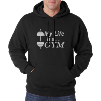 Cross In Mind - Hoodie My Life Is a Gym - Hitam  