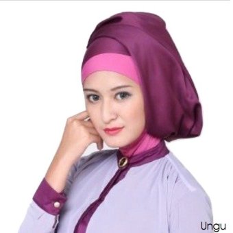 Crosse Mara Hijab - Jilbab Pashmina - Satin Premium – Violet - Ungu  
