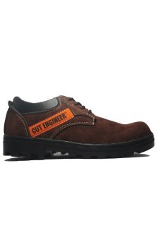 Cut Engineer Safety Shoes Low Boots Classic - Cokelat  