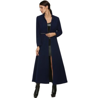 Cyber Zeagoo Cool Ladies Women Autumn Winter Multi Wear Method Woolen Coat ( Blue )  