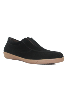 D-Island Shoes Casual Comfort Loafers Suede Black  