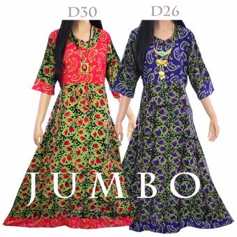 Daster Long Dress Batik CAP Baju Tidur Gamis Panjang LD30  