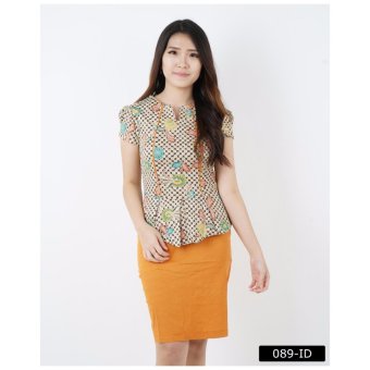 De Voile Batik Fashion Wanita Modern Twotone sv Minna (Orange)  