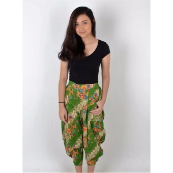 De Voile Batik Fashion Wanita Modern Xafera Jogger (Green)  