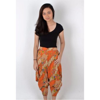 De Voile Batik Fashion Wanita Modern Xafera Jogger (Orange)  