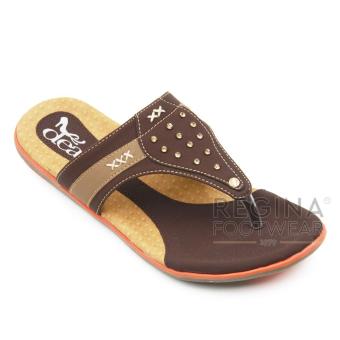 Dea Woman Flat Sandals 1607-16A Brown/Khaki  