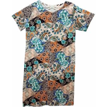 Declaire - Dress Batik A6 (Hijau)  