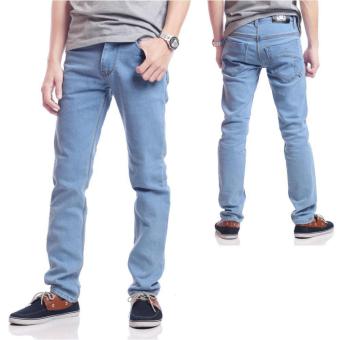 DEcTionS Celana Jeans Panjang Pria - Biru Muda  