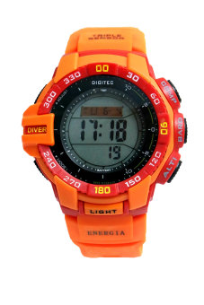 digitec dg jam tangan pria orange karet 2070 digitec dg jam tangan pria orange karet 2070