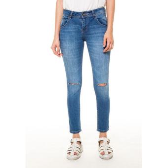 DocDenim Ladies Jeans Agnea Cut Ripped - Biru  