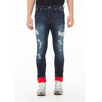 DocDenim Men Jeans Maverick Super Slim Fit - Biru  