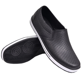 Domino Sepatu Pantofel Karet Sepatu Kerja Formal SAF 1115 - Hitam  