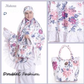 DoubleC Fashion Mukena Flower D White  
