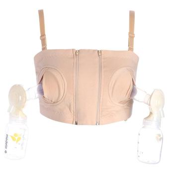 Easy Expression Breast Feeding Hands Free Bustier Pumping Nursing Halter Bra Nursing Bra?color? - intl  