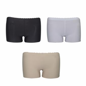 EELIC CDW-1312 3Pcs HITAM, PUTIH, CREAM Celana Dalam Wanita SHORT Super Soft  