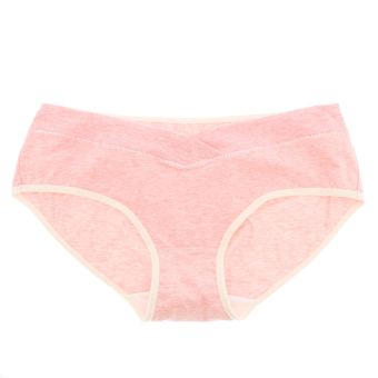 EOZY 3 Pcs Pregnant Women Briefs Low Waist Seamless Maternity Underpants Cotton Belly Pants (Pink) - intl  