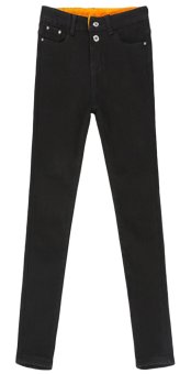 EOZY Fashion Ladies Women High Waist Slimming Thick Tights High Quality Full Leggings Stretch Trousers Cotton Pants (Black) - intl  