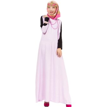 EOZY New Fashion Women Muslim Wear Muslim Robes Islam Style Female Long Sleeve Long Dresses Free Size (Light Purple)  