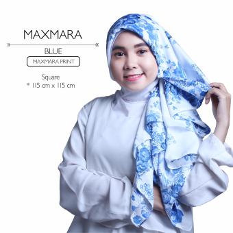 Erloz Hijab Segiempat Royal Maxmara - Blue  