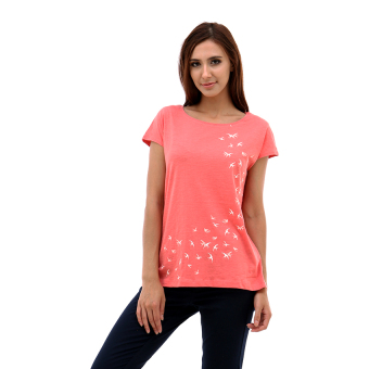 Esprit Print T-Shirt - Pink  