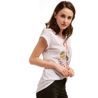 Esprit T-Shirt With An Artistic Print - White  