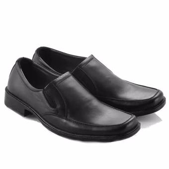 Everflow Sepatu Kantor Formal Pantofel Pria - Kulit - Hitam  