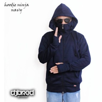 Fashion Jaket hoodie ninja navy  
