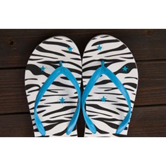 Fashion Sweet Candy Print Antiskid Flip Flops/Zebra Sandals  