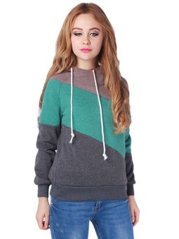 Fashion Women Hoody Hoodie Sweatshirt Tops Polo Neck Warm Jumper Hoodies - intl  