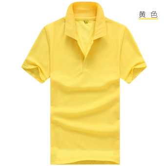 Fashion Women Polo Shirt Slim Summer Casual Polo Shirt Solid Cotton Fit Camisa Breathable Polo Shirt Sport Pure Color Splice Tops&Tees Yellow - Intl  