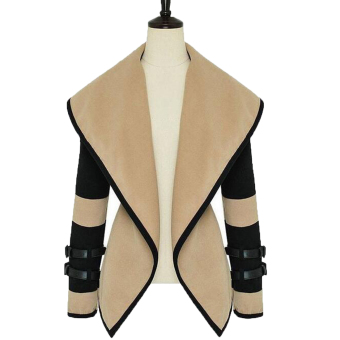 Fashion Women Thicken Warm Winter PU Trench Coat Parka Overcoat Long Jacket Outwear  